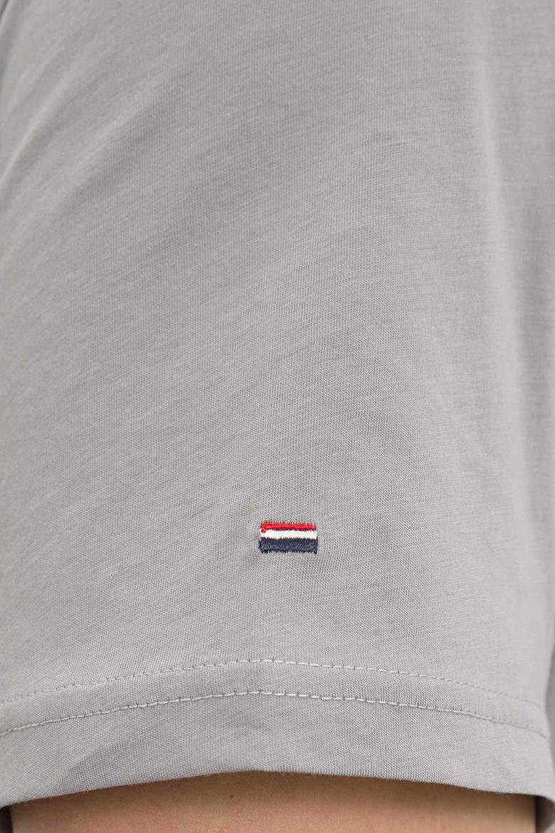 Erkek Gri Basic Tişört - 50222613011