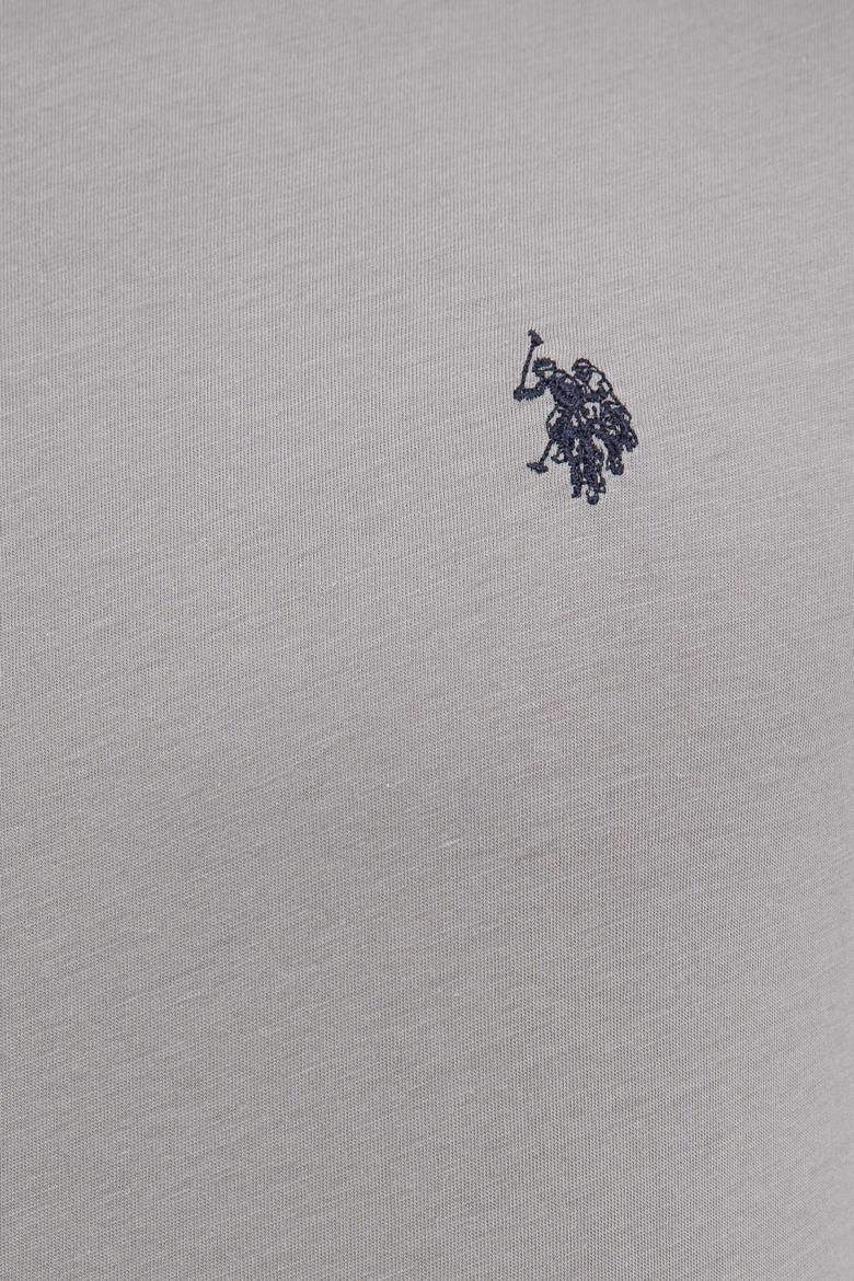 Erkek Gri Basic Tişört - 50222613011