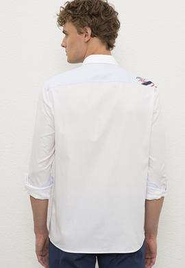 Erkek Beyaz Gömlek Uzunkol - 50219491007