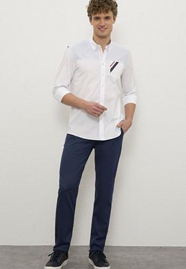 Erkek Beyaz Gömlek Uzunkol - 50219491007