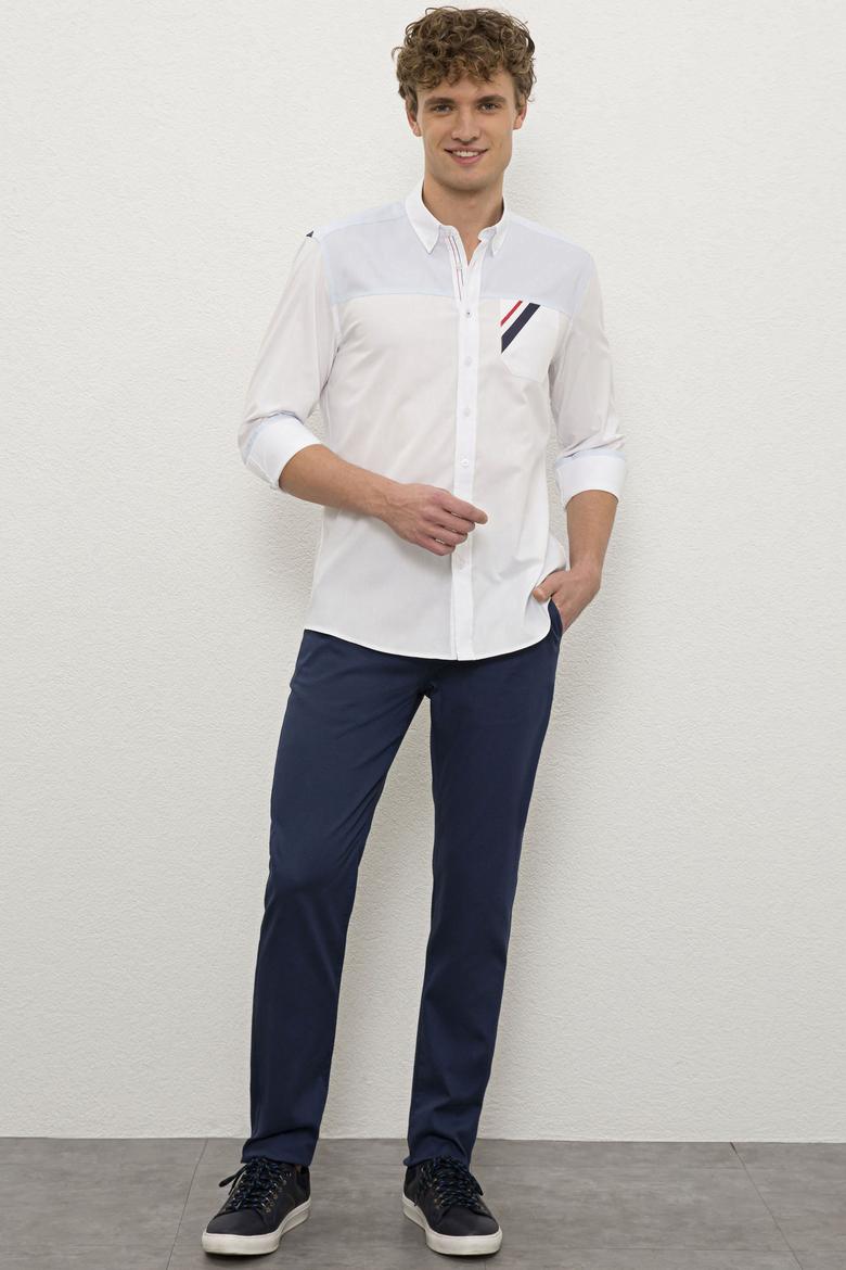 Erkek Beyaz Gömlek Uzunkol - 50219491007