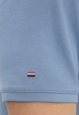 Erkek İndigo Polo Yaka T-Shirt Basic - 50222614026