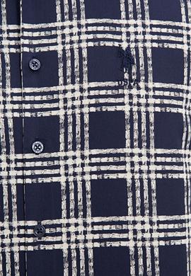 Erkek Lacivert Uzun Kollu Gömlek - 50226597005