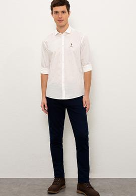 Erkek Ekru Uzun Kollu Gömlek - 50226562004