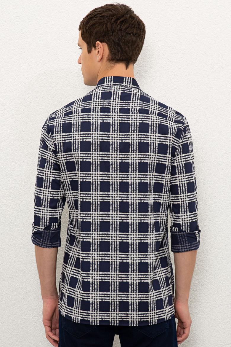 Erkek Lacivert Uzun Kollu Gömlek - 50226597005