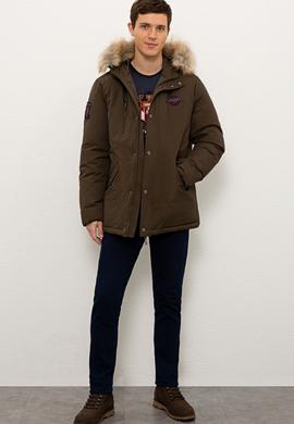 Erkek Yeşil Mont - 50216310013