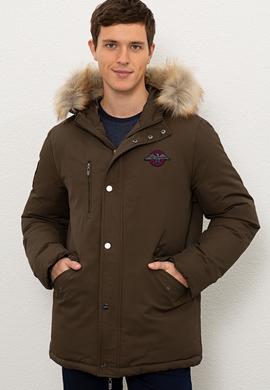 Erkek Yeşil Mont - 50216310013