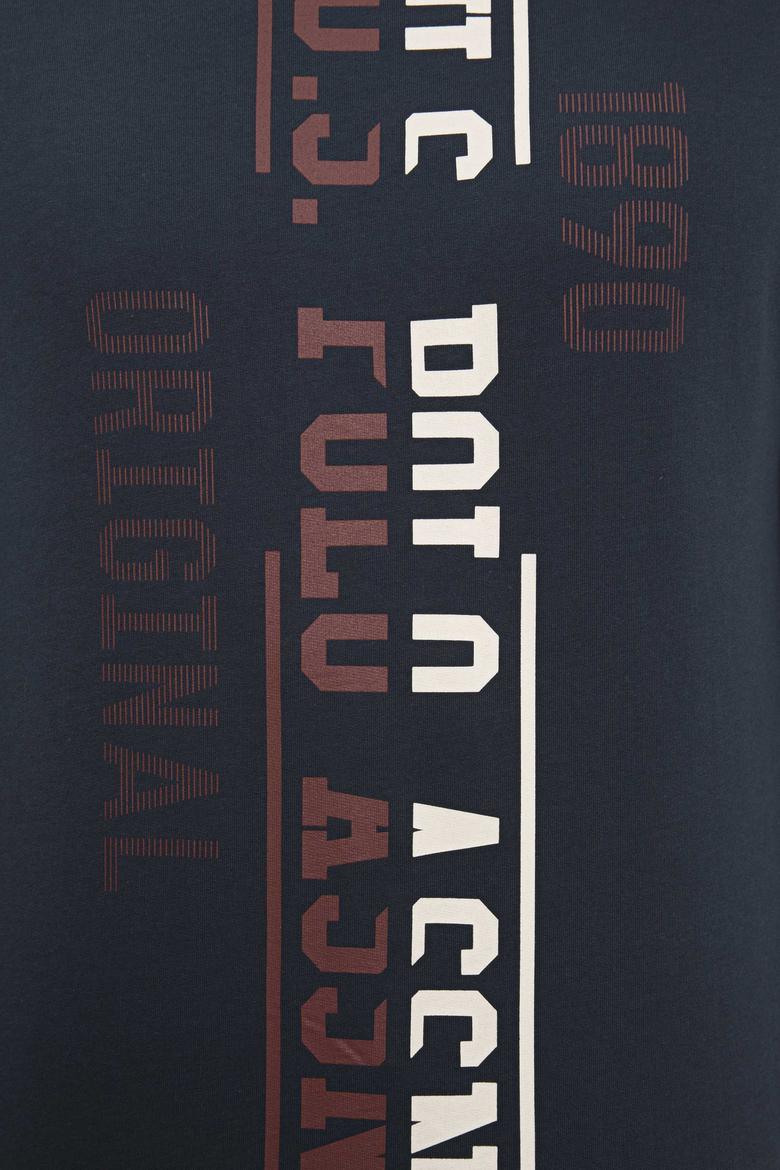 Erkek Lacivert Bisiklet Yaka Sweatshirt - 50225383017