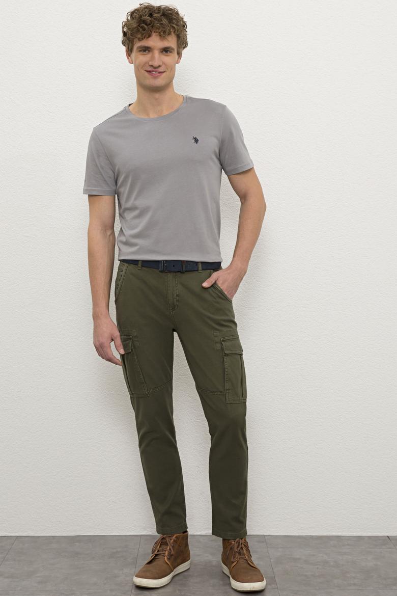 Erkek Gri Basic Tişört - 50222613011