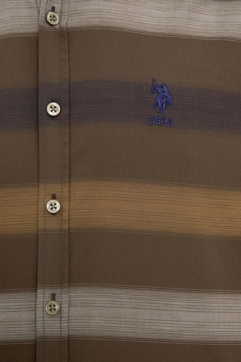 Erkek Haki Uzun Kollu Gömlek - 50226621007