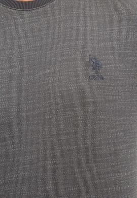 Erkek Antrasit Bisiklet Yaka Sweatshirt - 50225371027