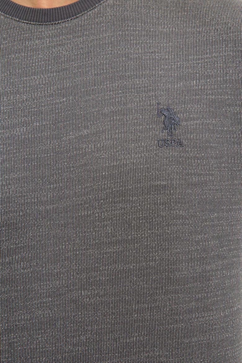 Erkek Antrasit Bisiklet Yaka Sweatshirt - 50225371027