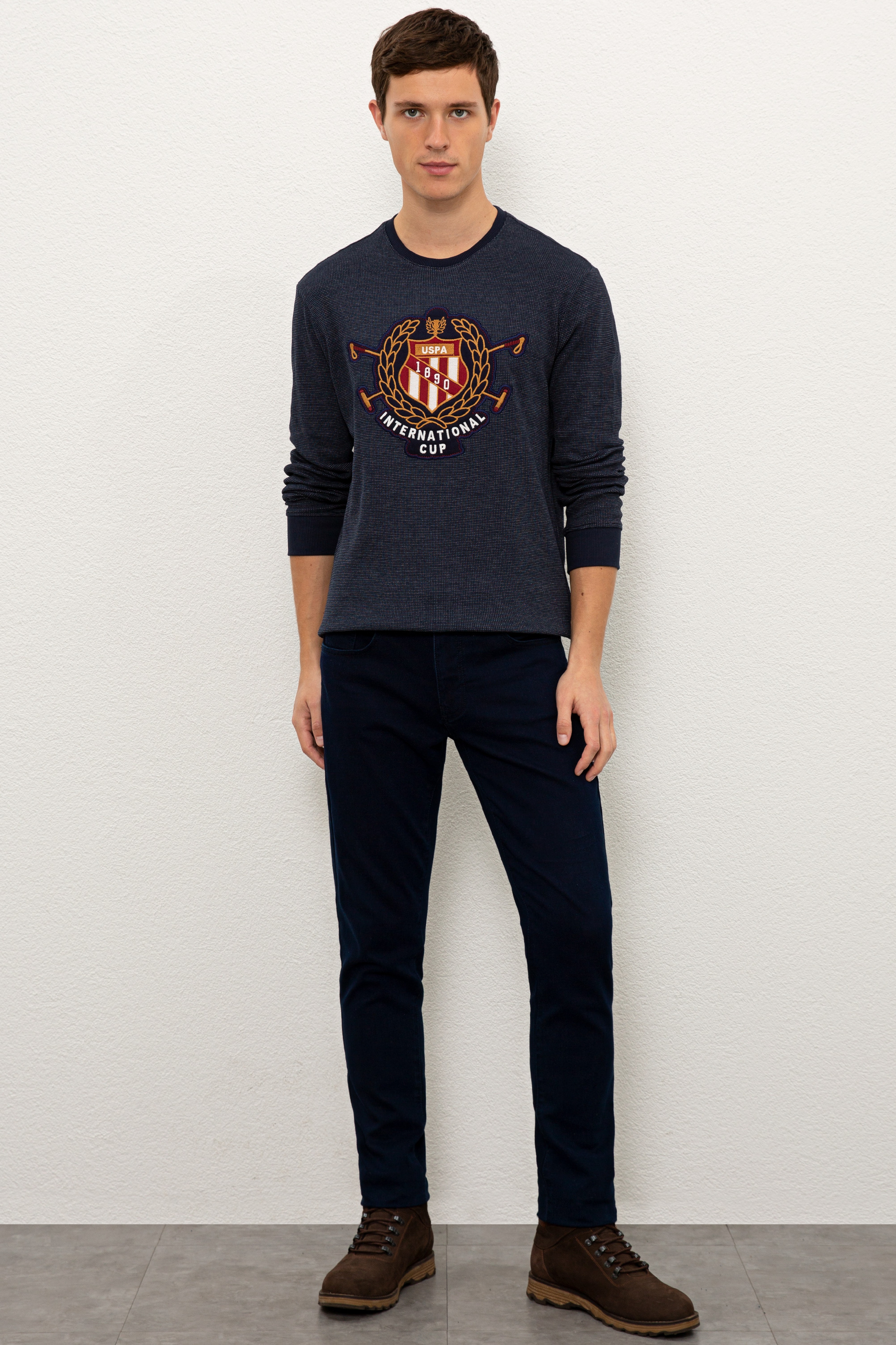 Erkek Lacivert Sweatshirt