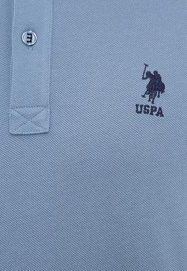 Erkek İndigo Polo Yaka T-Shirt Basic - 50222614026