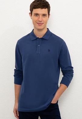 Erkek İndigo Basic Sweatshirt - 50225335065