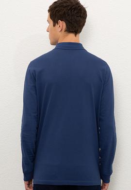 Erkek İndigo Basic Sweatshirt - 50225335065