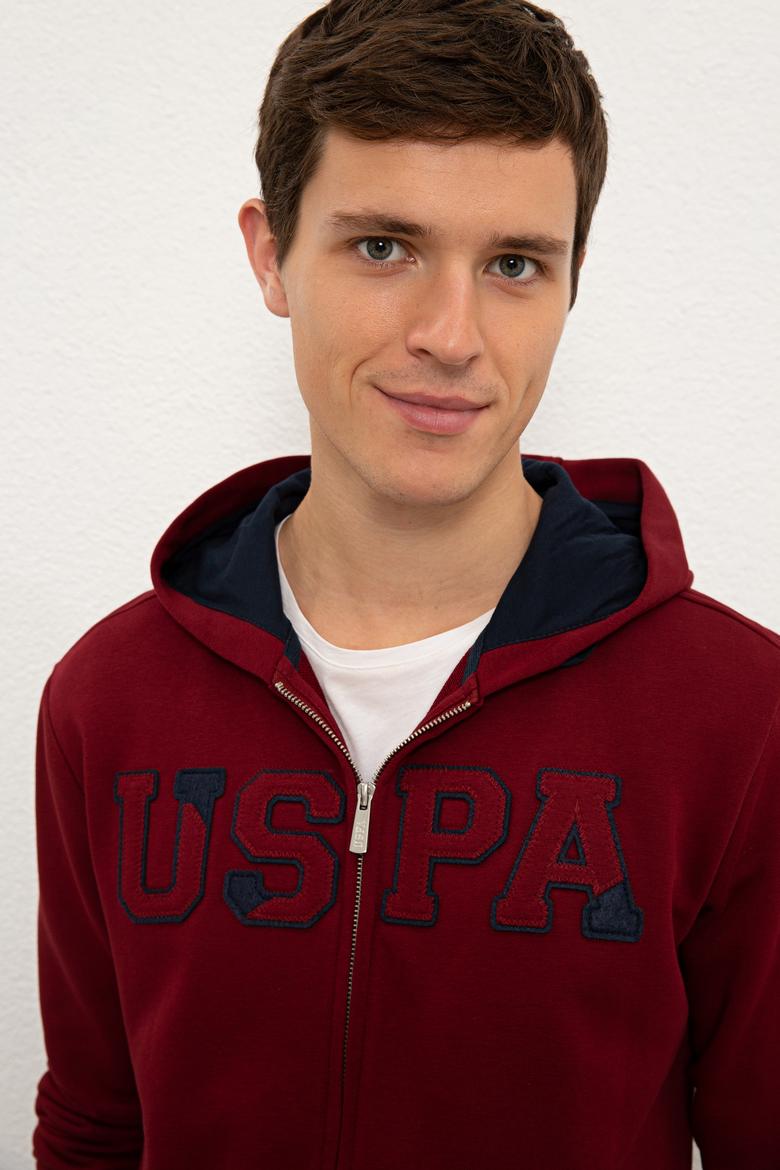 Erkek Bordo Örme Hırka - 50225494063