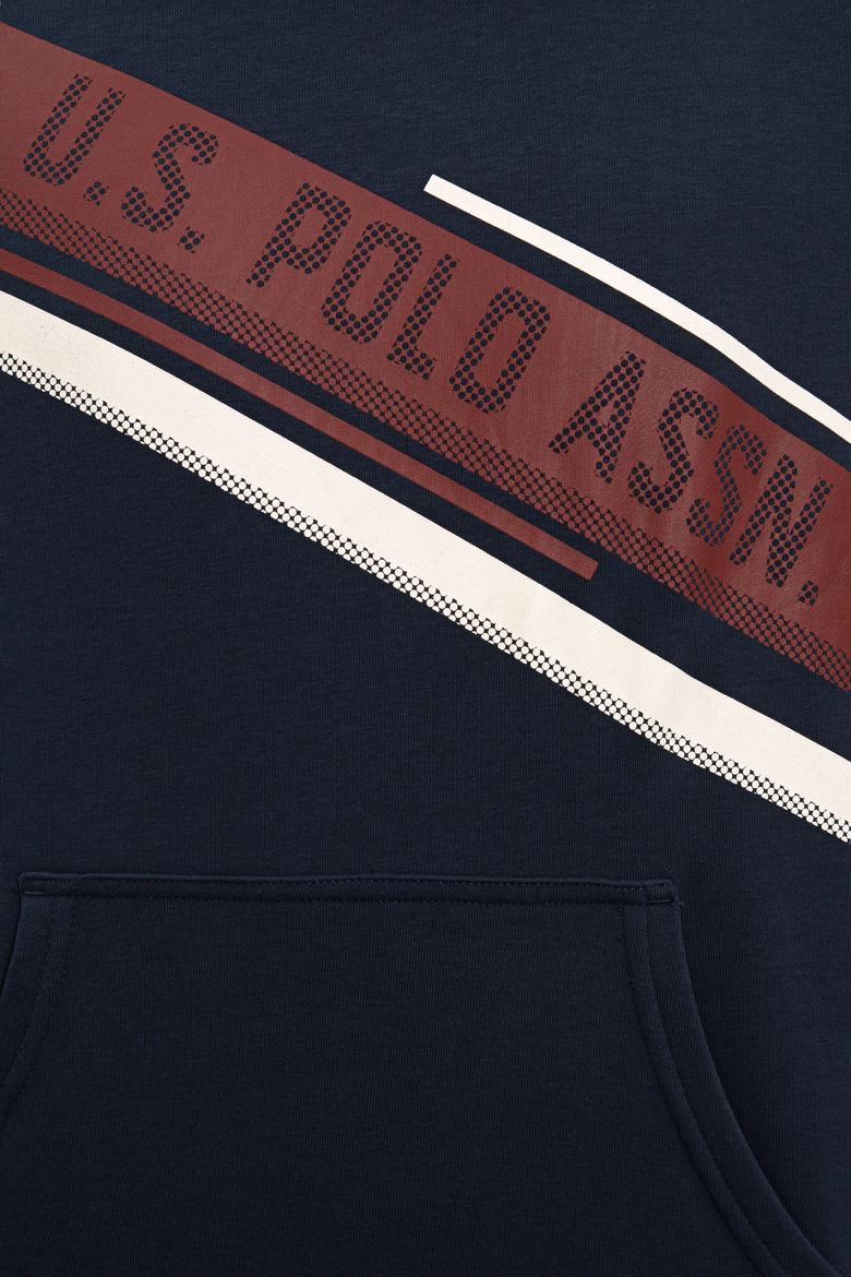 Erkek Lacivert Kapüşonlu Sweatshirt - 50225394017