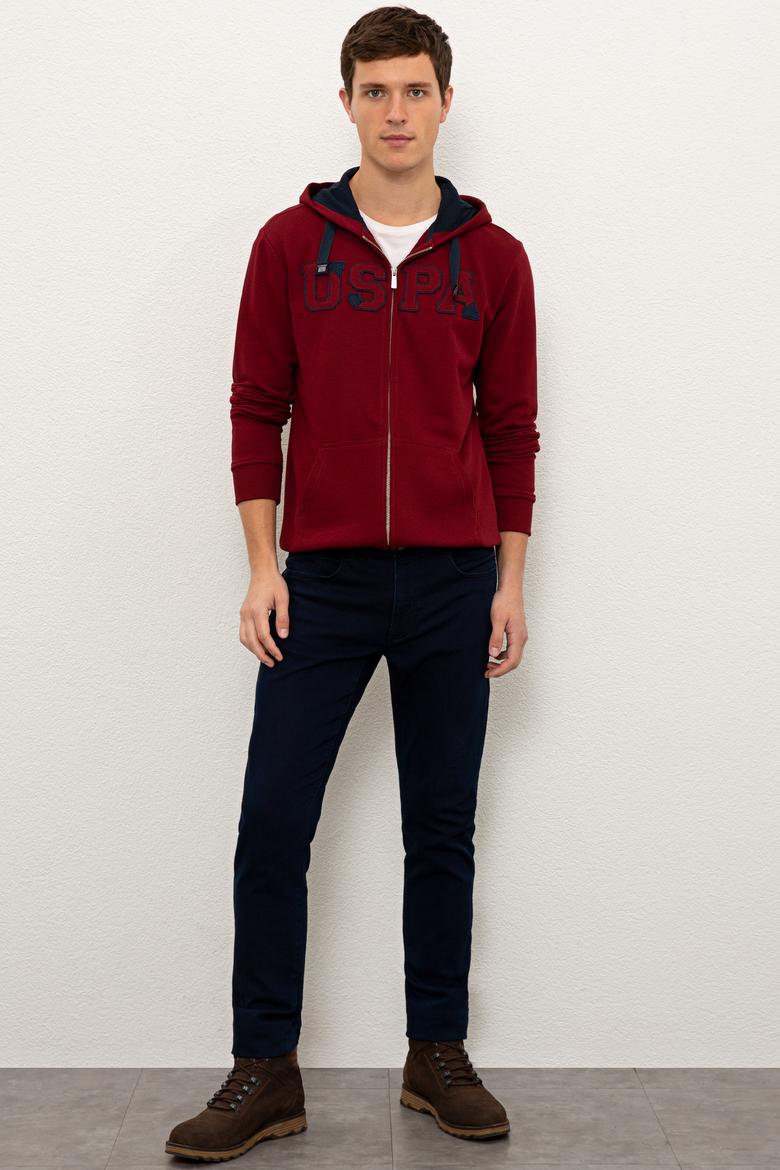 Erkek Bordo Örme Hırka - 50225494063