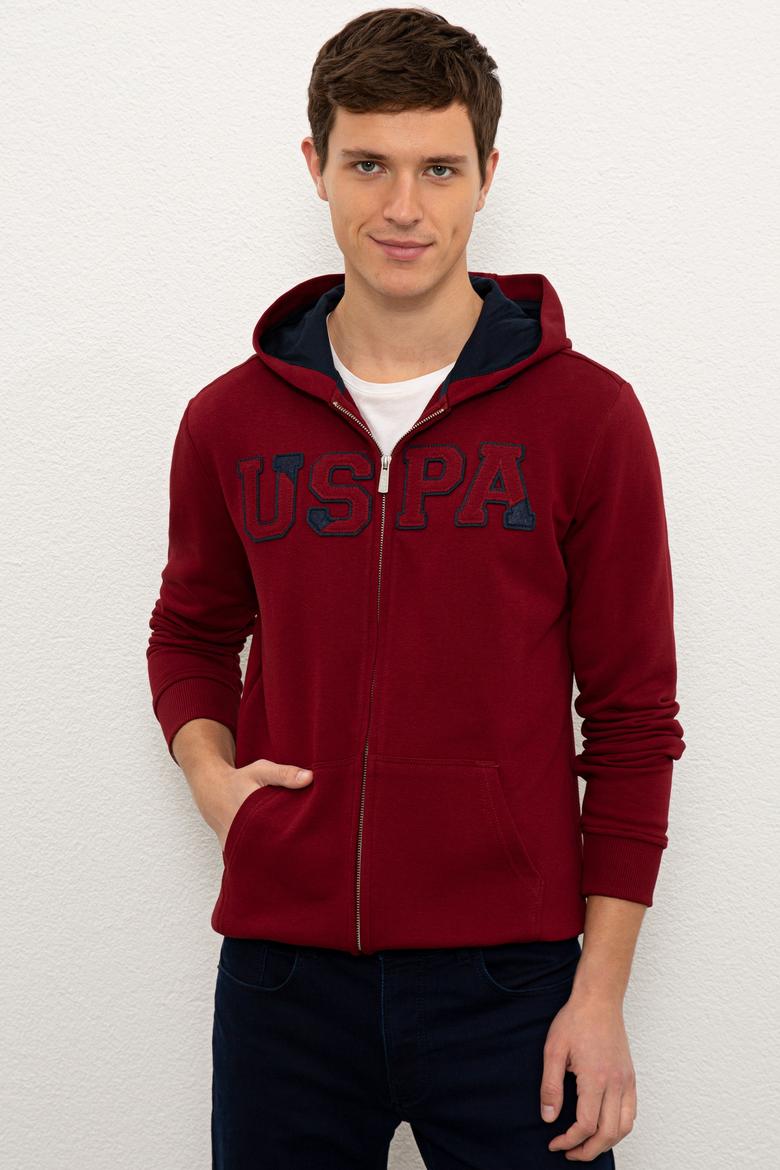 Erkek Bordo Örme Hırka