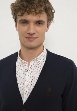 Erkek Lacivert  Triko Hırka - 50229572001