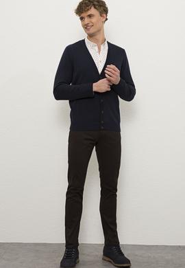 Erkek Lacivert  Triko Hırka - 50229572001