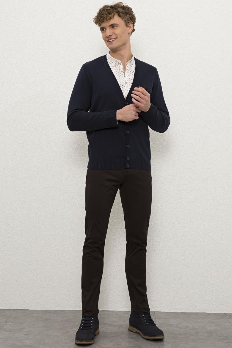 Erkek Lacivert  Triko Hırka - 50229572001