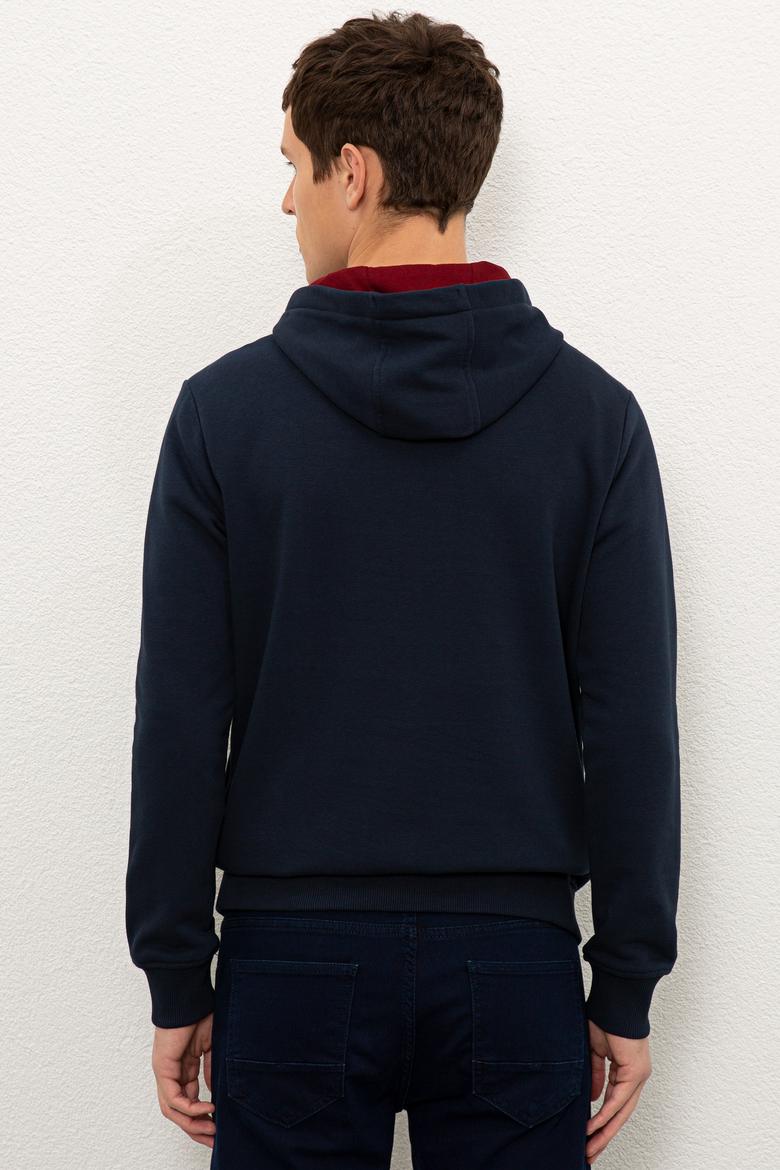 Erkek Lacivert Basic Sweatshirt - 50225500013