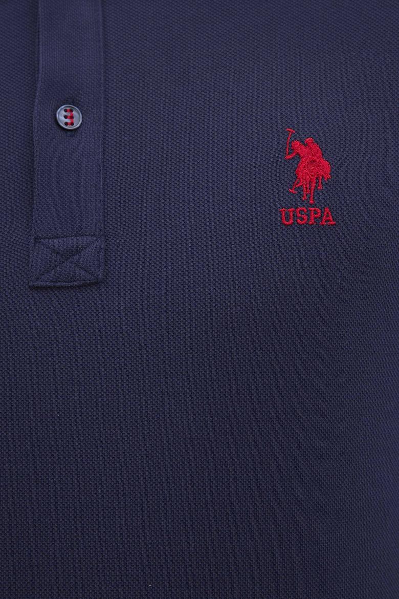 Erkek Lacivert Polo Yaka Basic T-Shirt - 50231513067