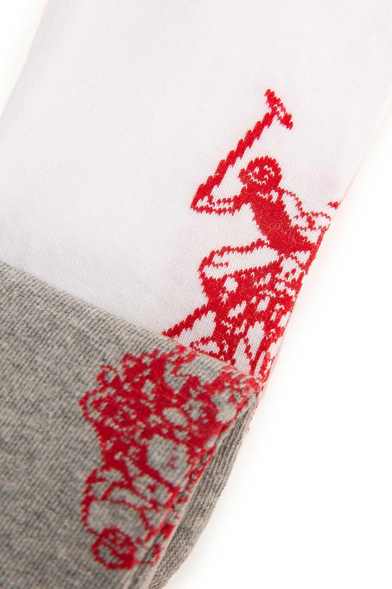 Kadın Gri Melanj Çorap - 50205480003