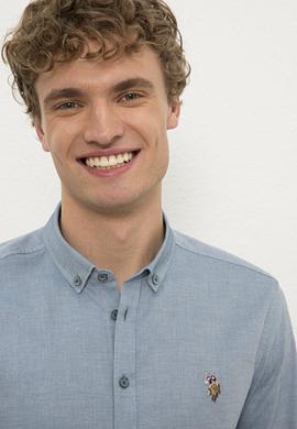 Erkek Mavi Gömlek Uzunkol Basic - 50205845073