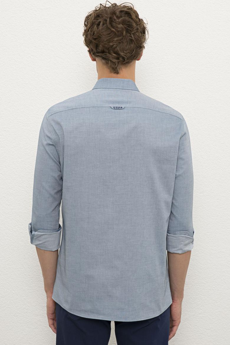 Erkek Mavi Gömlek Uzunkol Basic - 50205845073