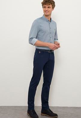 Erkek İndigo Kanvas Pantolon - 50206344075
