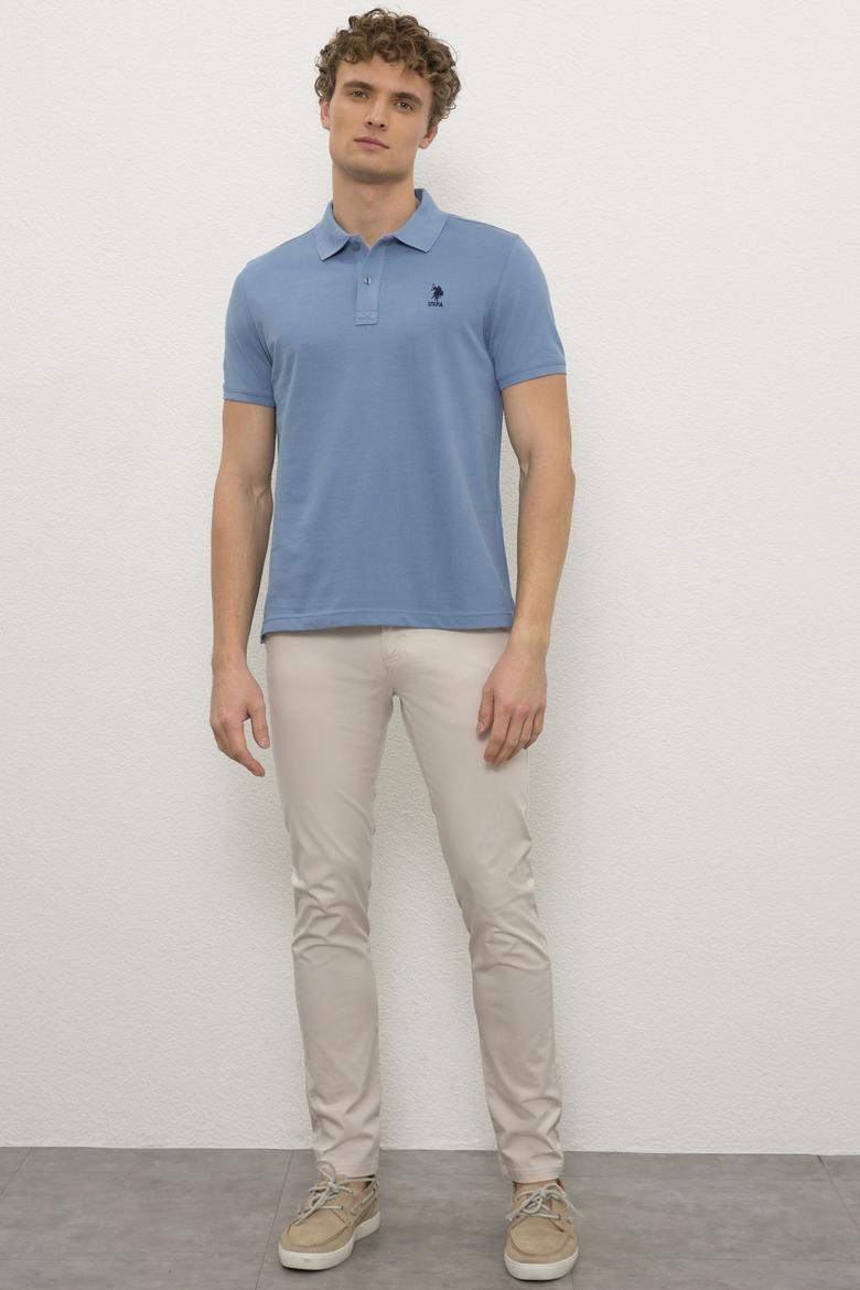 Erkek İndigo Basic Tişört - 50222632038