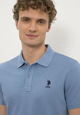 Erkek İndigo Basic Tişört - 50222632038