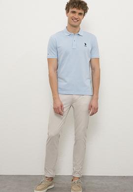 Erkek Mavi Basic Tişört - 50222632078