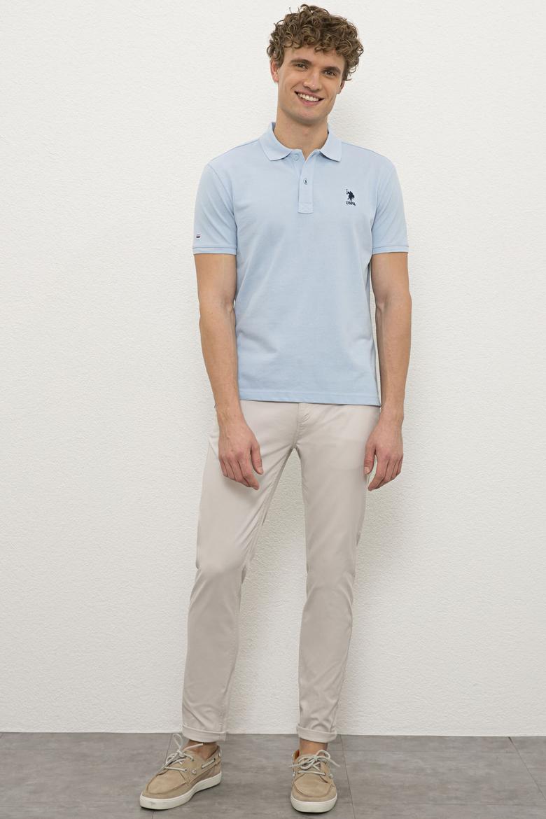 Erkek Mavi Basic Tişört - 50222632078