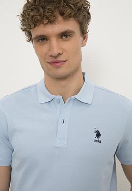 Erkek Mavi Basic Tişört - 50222632078