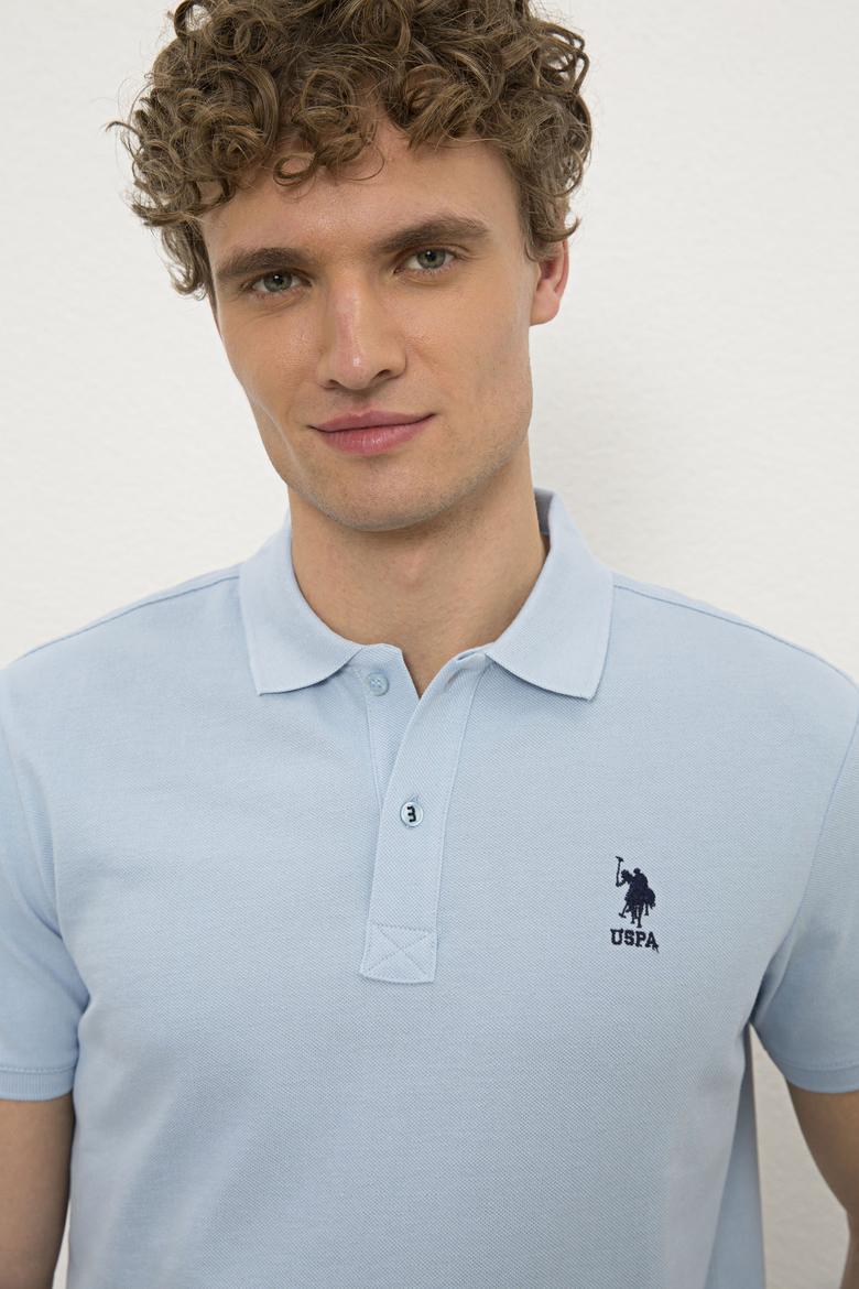 Erkek Mavi Basic Tişört - 50222632078