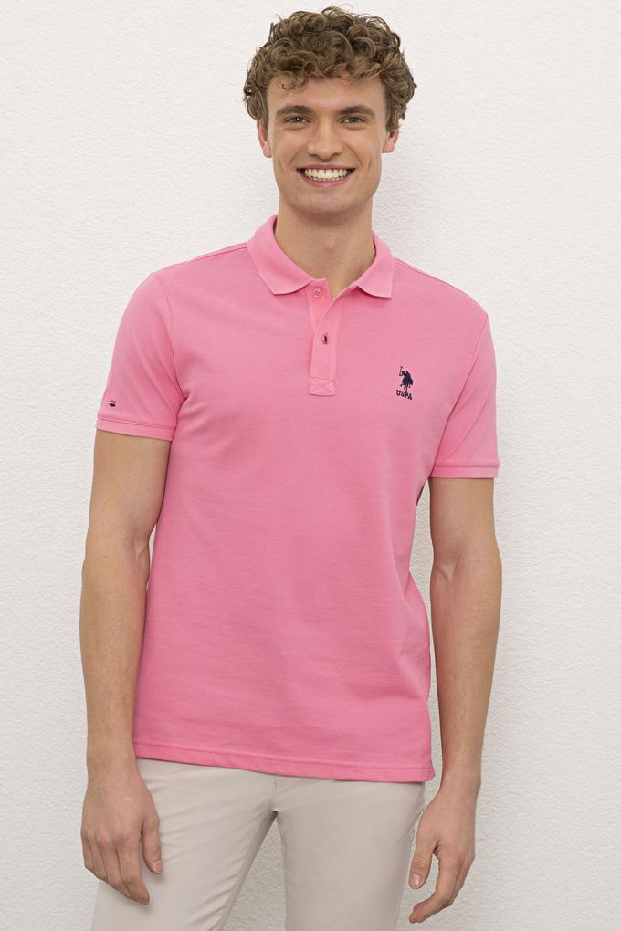 Erkek Pembe Basic Tişört