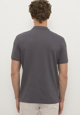 Erkek Antrasit Basic Tişört - 50222632338