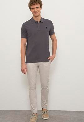 Erkek Antrasit Basic Tişört - 50222632338