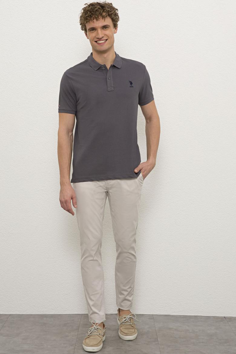 Erkek Antrasit Basic Tişört - 50222632338