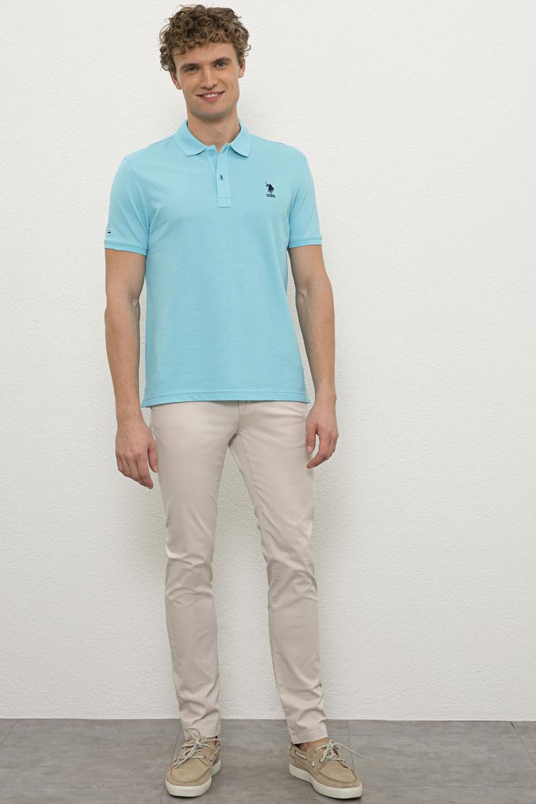 Erkek Turkuaz Basic Tişört - 50222632278