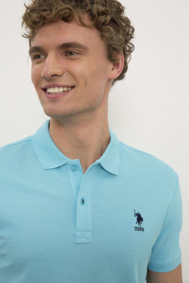 Erkek Turkuaz Basic Tişört - 50222632278