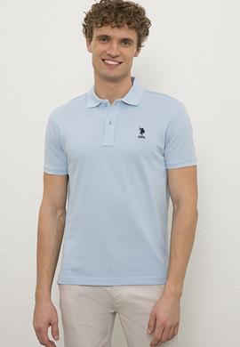 Erkek Mavi Basic Tişört - 50222632078