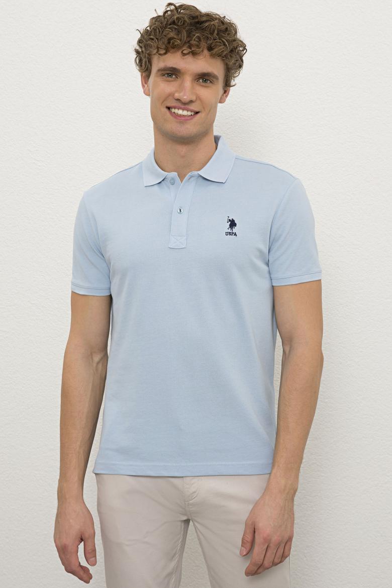 Erkek Mavi Basic Tişört