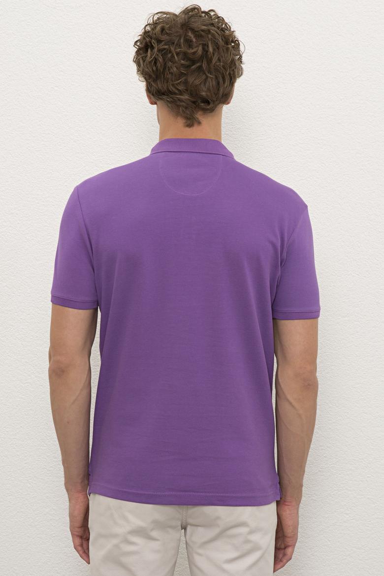 Erkek Menekşe Basic Tişört - 50222632088