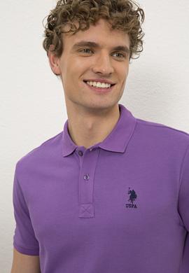 Erkek Menekşe Basic Tişört - 50222632088