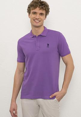 Erkek Menekşe Basic Tişört - 50222632088